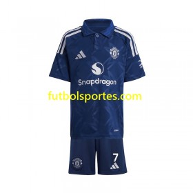 Camiseta Manchester United Beckham 7 Niño Segunda Equipación 2024/2025